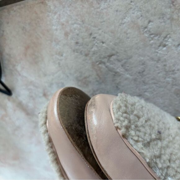 Coach Helena Chain Shearling Loafers fur shoes logo y2k handbag design flats - Picture 5 of 10